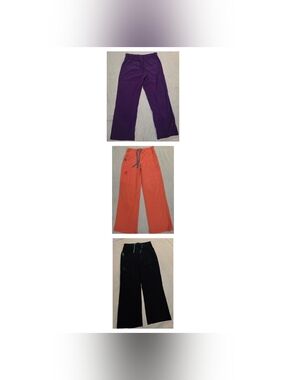 Lot of 3 Carhartt Force Cross-Flex PETITE SMALL Scrub Pants - Cargo Bootcut
